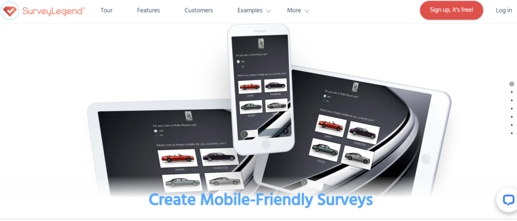 SurveyLegend homepage